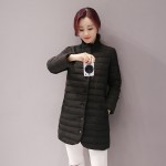 2016 Autumn Basic Jackets Cotton Padded Fashion Ultra Light Women Parka