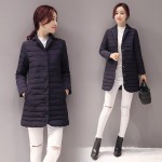 2016 Autumn Basic Jackets Cotton Padded Fashion Ultra Light Women Parka