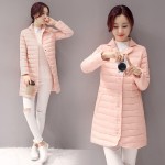 2016 Autumn Basic Jackets Cotton Padded Fashion Ultra Light Women Parka