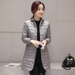 2016 Autumn Basic Jackets Cotton Padded Fashion Ultra Light Women Parka