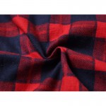 2016 Autumn European Plus size XL- 5XL  Breasted Plaid Cotton Women Long Blouses Long Sleeve Shirts Casual Streetwear Clothing