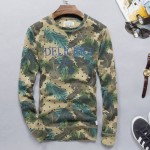 2016 Autumn Men Vintage Camouflage Coconut Palm Leaves Print Pullover Sweatshirt Male Casual O-neck Sweatshirt  Outerwear