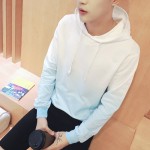 2016 Autumn New Design Men's Hoodie Fashion Gradient Color Casual Cotton Sweatshirt Men Hip Hop Hoodies Men Plus Size 5XL