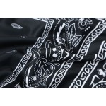 2016 Autumn New Fashion Women and Men Lovers Paisley Black Bandana Printed Hoodies Sweatshirts With Hoody Pullover Hip Hop Coat