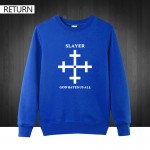 2016 Autumn Winter Fashion Slayer God Hates Us All Men Hoodies Pullover Metal Rock Band Long Sleeve Cotton Sweatshirt Men