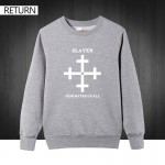 2016 Autumn Winter Fashion Slayer God Hates Us All Men Hoodies Pullover Metal Rock Band Long Sleeve Cotton Sweatshirt Men