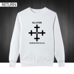 2016 Autumn Winter Fashion Slayer God Hates Us All Men Hoodies Pullover Metal Rock Band Long Sleeve Cotton Sweatshirt Men