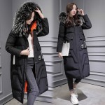 2016 Autumn and Winter New Ladies Fashion Thick Down Korean Cocoon-type Long Hair Thicker Collar Down