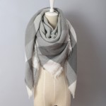 2016 Brand New Design Fashion Blankets scarf Soft Acrylic Winter Scarves warm Oversized Square Plaid scarf Shawl for women