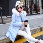 2016 Down Solid Real Winter Jacket Women's Coat In The Long Section Of Students' Self-cultivation And Thick Hooded All-match 