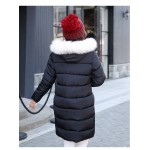 2016 Down Solid Real Winter Jacket Women's Coat In The Long Section Of Students' Self-cultivation And Thick Hooded All-match 