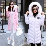 2016 Down Solid Real Winter Jacket Women's Coat In The Long Section Of Students' Self-cultivation And Thick Hooded All-match 