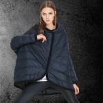 2016 European Women Down Parkas Coats with Bat Sleeved Winter Warm Outerwear Overcoats Female Clothing VF1075