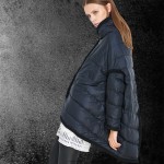 2016 European Women Down Parkas Coats with Bat Sleeved Winter Warm Outerwear Overcoats Female Clothing VF1075