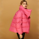 2016 European Women Down Parkas Jacket Coat  Autumn Winter Overcoats Female Short Outerwear  VF1079