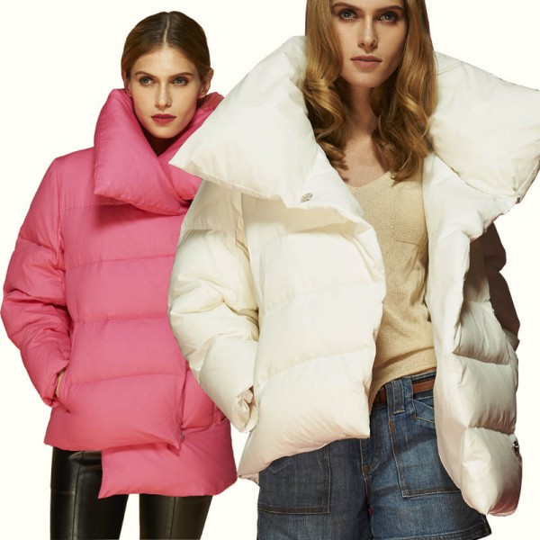 2016 European Women Down Parkas Jacket Coat  Autumn Winter Overcoats Female Short Outerwear  VF1079