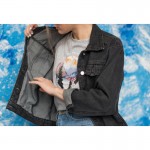 2016 Fashion Black Vintage BF Denim Jacket Jeans Autunm Women Basic Coats Short Jean Plus Size Outerwear C3016