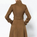 2016 Fashion Solid Color Wool Coat Long Wool Jacket Women'S Vintage Mandarin collar Slim Overcoat Women Winter Coat Plus Size