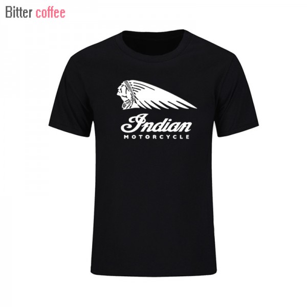 2016 Fashion Summer Style Vintage Tees Short Sleeve Funny T Shirts O-Neck Motion Indian Motorcycle T-shirt Cotton Men's Tops