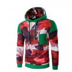 2016 Fashion Sweatshirt Hoodies Men Cotton Print Mens Hoodie Pullover Colorful Casual Clothing Hip Hop Man Sweat Shirt Loose 