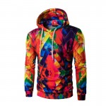 2016 Fashion Sweatshirt Hoodies Men Cotton Print Mens Hoodie Pullover Colorful Casual Clothing Hip Hop Man Sweat Shirt Loose 