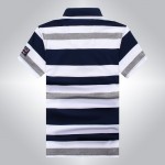 2016 High Quality Tops&Tees Men's Tace Shark Polo Shirts fashion Style Summer Striped Shark brand short sleeve polos shirts  903