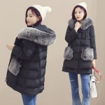 2016 High Quality Winter Long Down Jacket Women Real Fox Fur Hooded Coat Duck Down Parkas Jackets Plus Size 5XL