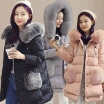 2016 High Quality Winter Long Down Jacket Women Real Fox Fur Hooded Coat Duck Down Parkas Jackets Plus Size 5XL