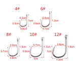 2016 Hot 100pcs Fishing Hook Bait Barb Fishhook Lure Tackle With Box Size 4/6/8/10/12 Best Seller