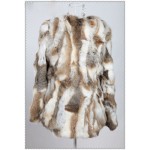 2016 Lady Genuine Real Rabbit Fur Coat Jacket Autumn Winter Women Fur Outerwear Coats Female Clothing VK3013