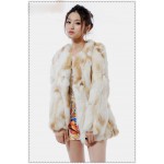 2016 Lady Genuine Real Rabbit Fur Coat Jacket Autumn Winter Women Fur Outerwear Coats Female Clothing VK3013