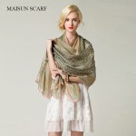 2016 Maisun New Style Shawl Brand Tartan Design Silk Scarf 180x110cm Big Size Hijab Fashion Silk Scarves For Women
