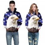 2016 Men Casual Sweatshirt Hoodie 3D Print Animal Hoodies Pullovers Cotton Tiger Lion Hoodie Sweatshirts Fashion Couple Clothing