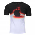 2016 Men's Fashion Animal Creative T-Shirt Mushroom cloud/Pizza Cats/water droplets 3d printed short sleeve T Shirt Men's Tops