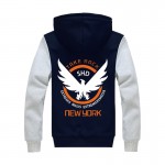 2016 Men's Winter Hoodies Tom Clancy's The Division SHD Coat Costume Zipper Sweatershirt Super Warm Thicken Fleece Outwear