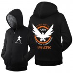 2016 Men's Winter Hoodies Tom Clancy's The Division SHD Coat Costume Zipper Sweatershirt Super Warm Thicken Fleece Outwear