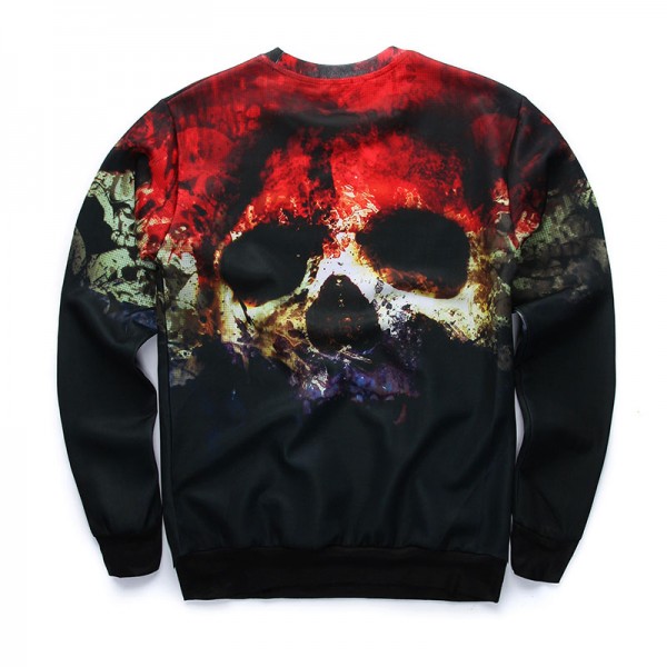 2016 Men/Women New Fashion Tops Shirt Harajuku Winter 3D Sweatshirt Skulls Printed Graphic Crewneck Pullover Hoodies Clothing