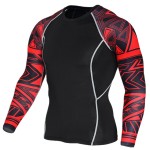 2016 Mens MMA Fitness T Shirts Fashion 3D Teen Wolf Long Sleeve Palace Compression Shirt Bodybuilding Crossfit Brand Clothing