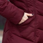 2016 Middle aged winter jackets and coats TOP quality abrigo mujer invierno women Wadded warm Outwear Hooded Faux Fur Collar