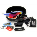 2016 Most Popular Queshark Brand TR90 Frame Polarized Sunglasses For Cycling Full Revoed Lens Cycling Glasses Bike Sunglasses