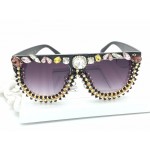 2016 NEW Fashion Original Design Women Sunglasses Vintage  Exaggerate Sunglasses For Female Luxury Crystal  Oversized Eyeware