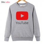 2016 NEW Youtube  hoodies Men winter  Style Cotton  hoodies in Youtube Video Boy warm clothes Hoodies & Sweatshirts