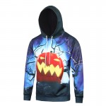 2016 New  Fall/Winter Street Wear Novelty Hoodies Men Women Skulls Painted 3D Printing Pullover Halloween Hooded Sweatshirts