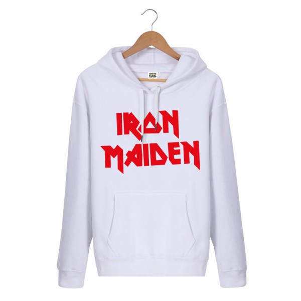 2016 New Arrival Pullover Casual Sportswear Cotton Printed Iron Maiden Rock Band Hip Hop Mens Hoodies And Sweatshirts Fashion
