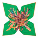 2016 New Arrival Silk Square Scarf Luxury Brand Indian Feather Woman Scarves&Wraps Feathers Crown Spanish Foulard Accessory