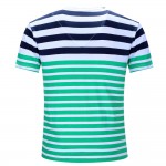 2016 New Brand Men T-shirt Casual V-neck Short Sleeve Tees Stripe Fashion Style Summer Tops Wear 100%Cotton Plus Size RT006