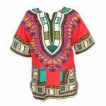 2016 New Fashion Design African Traditional Print 100% Cotton Dashiki T-shirt For Unisex(fast shipping)