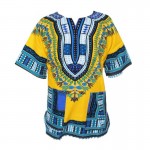 2016 New Fashion Design African Traditional Print 100% Cotton Dashiki T-shirt For Unisex(fast shipping)