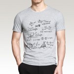 2016 New Fashion Men T Shirt Novetly Mathematical Formula Printed T-Shirt Men's Short Sleeve O-Neck T-Shirts Summer Streetwear