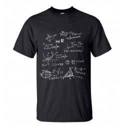 2016 New Fashion Men T Shirt Novetly Mathematical Formula Printed T-Shirt Men's Short Sleeve O-Neck T-Shirts Summer Streetwear